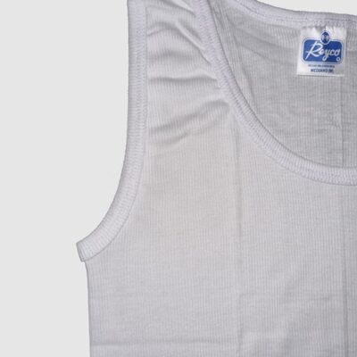 Camiseta rib blanca | 1902 G / XG | Tallas XS,S,M,L,XL,XXL - Image 3