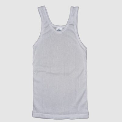 Camiseta rib blanca juvenil | 1902 M | Tallas 10,12,14