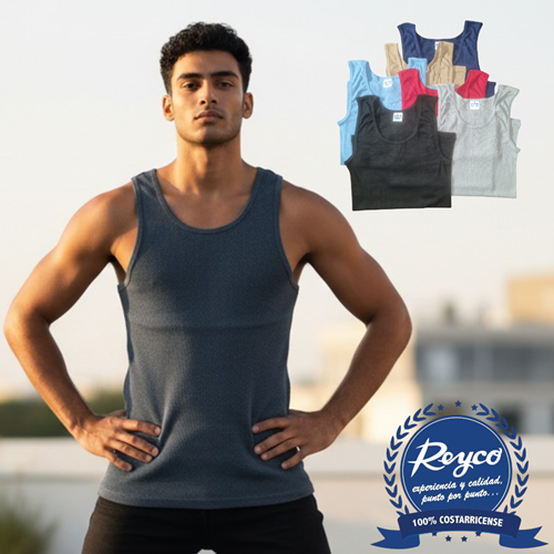 Alternative view of Camiseta rib surtido de colores | 1903 G | Tallas XS,S,M,L,XL,XXL