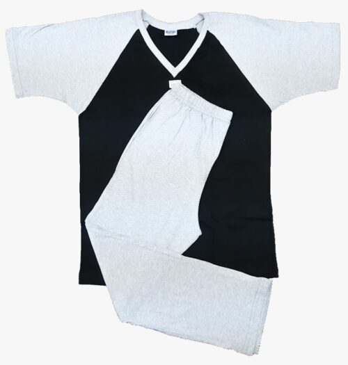 Pijama pantalón largo camisa manga corta cuello V | 387 G | Tallas S,M,L,XL