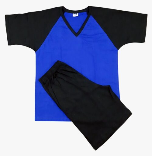 Pijama pantalón corto con camisa cuello V | 388 G | Tallas S,M,L,XL