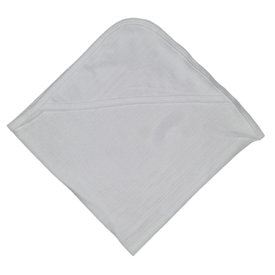 Cobija (1) con capucha para bebé, colores pasteles | 3718 U | Talla única