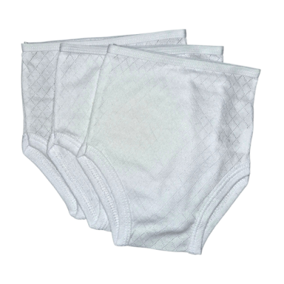Calzón unisex en tela transmalla  3 UNIDADES | 2504 | Tallas A,B,C,1,2,3