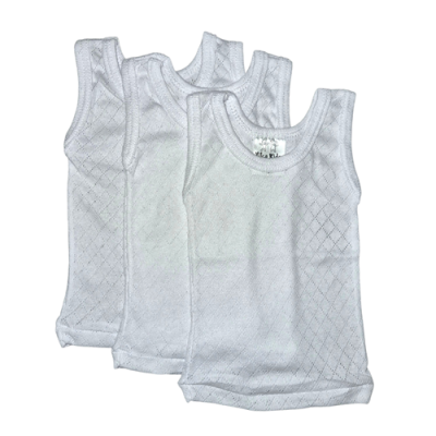 Camiseta en tela transmalla  3 UNIDADES | 2501 | Tallas A,B,C,1,2,3